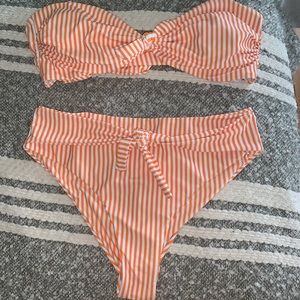 SHEIN high waisted bandeau bikini - Size L